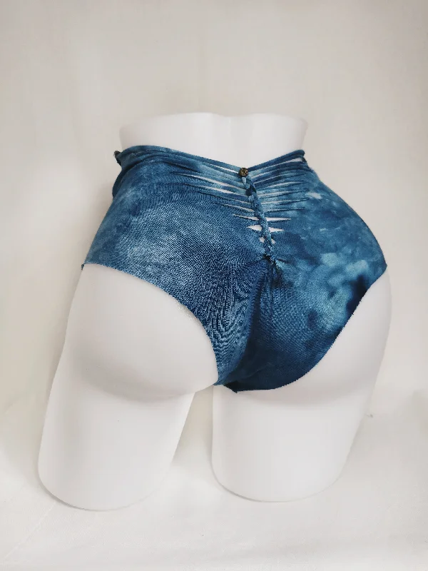 Sea Foam Panties ~ Large ~ Blue, White