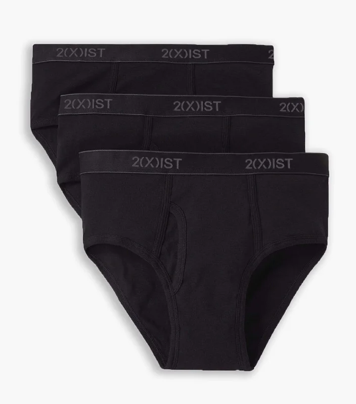 Essential Cotton Fly Front Brief 3-Pack