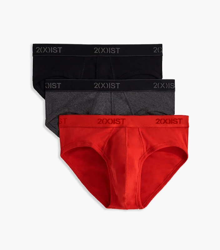 Essential Cotton No-Show Brief 3-Pack