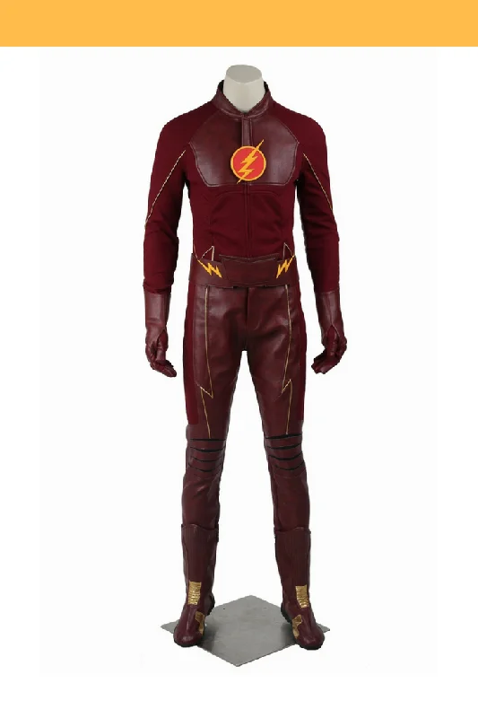 Flash Barry Allen Season 2 Option A Cosplay Costume