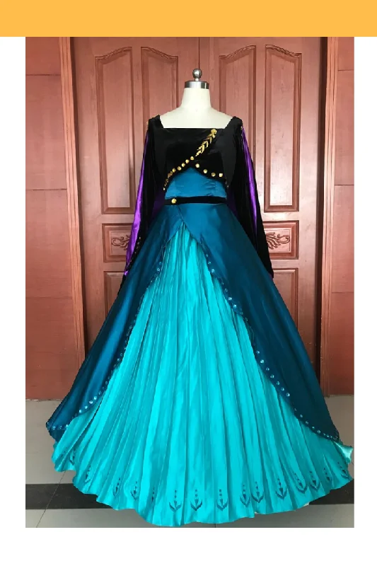 Frozen 2 Queen Anna Embroidered Cosplay Costume