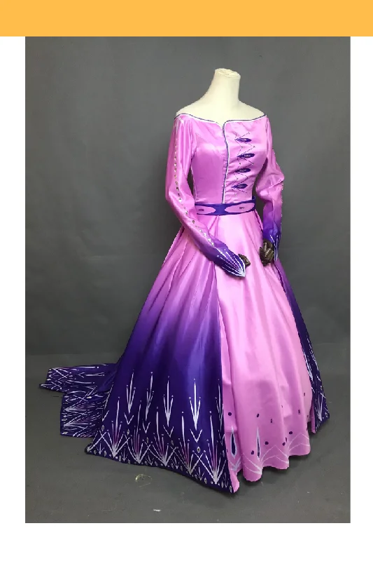 Frozen 2 Elsa Formal Attire In Gradient Cosplay Costume