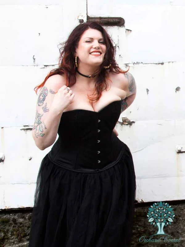 Plus Size Satin Romantic Curve Standard Overbust Corset : CS-411