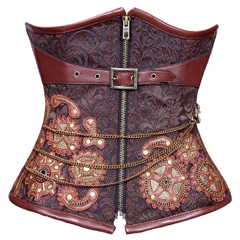 Rachel Steampunk Authentic Steel Boned Underbust Corset