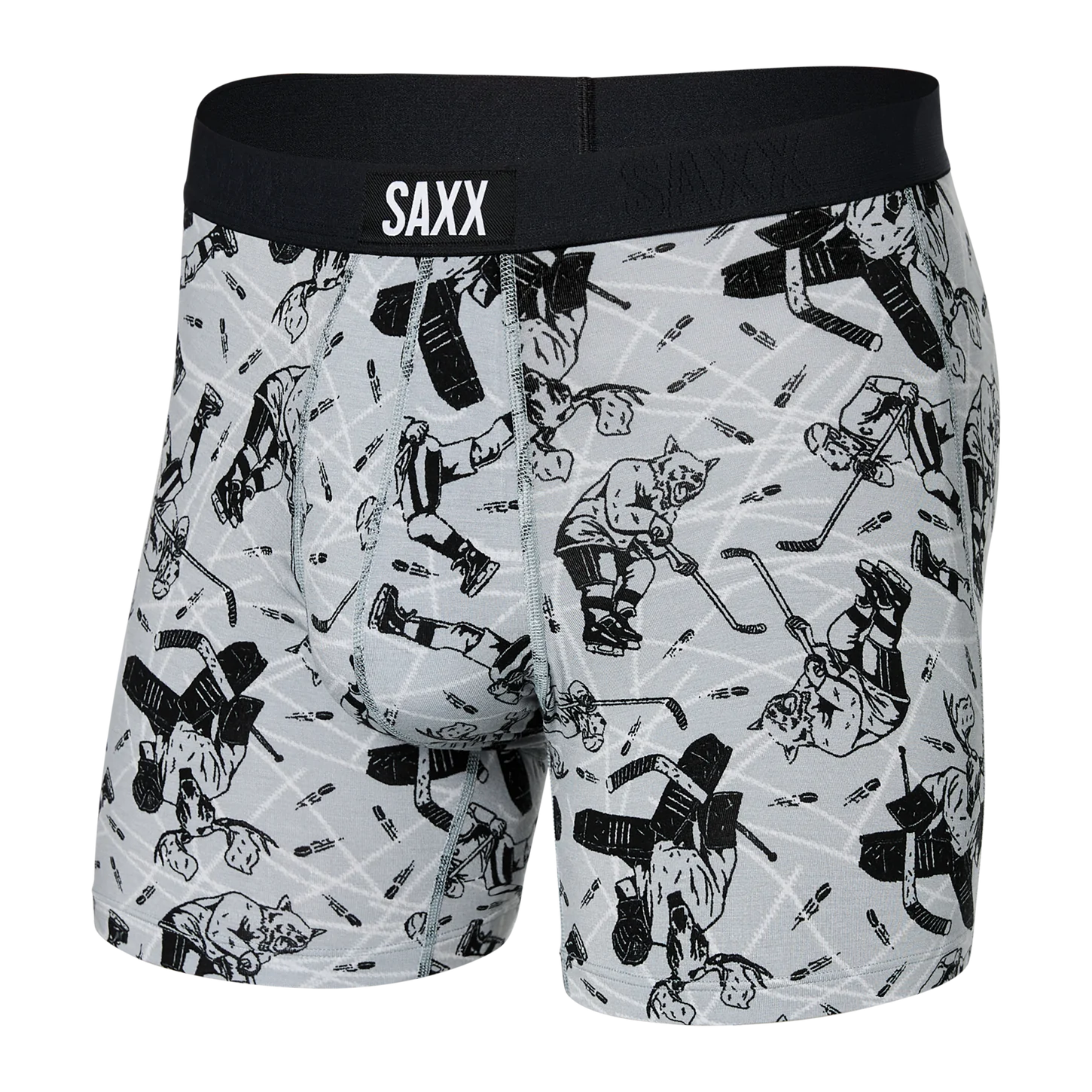 SAXX Vibe Super Soft Boxer Brief - Wild Slapshot Liner Grey - SXBM35 WSL