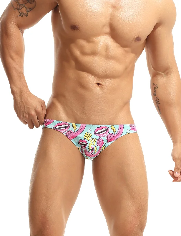 Hey Pink Lips Bikini Briefs 10106