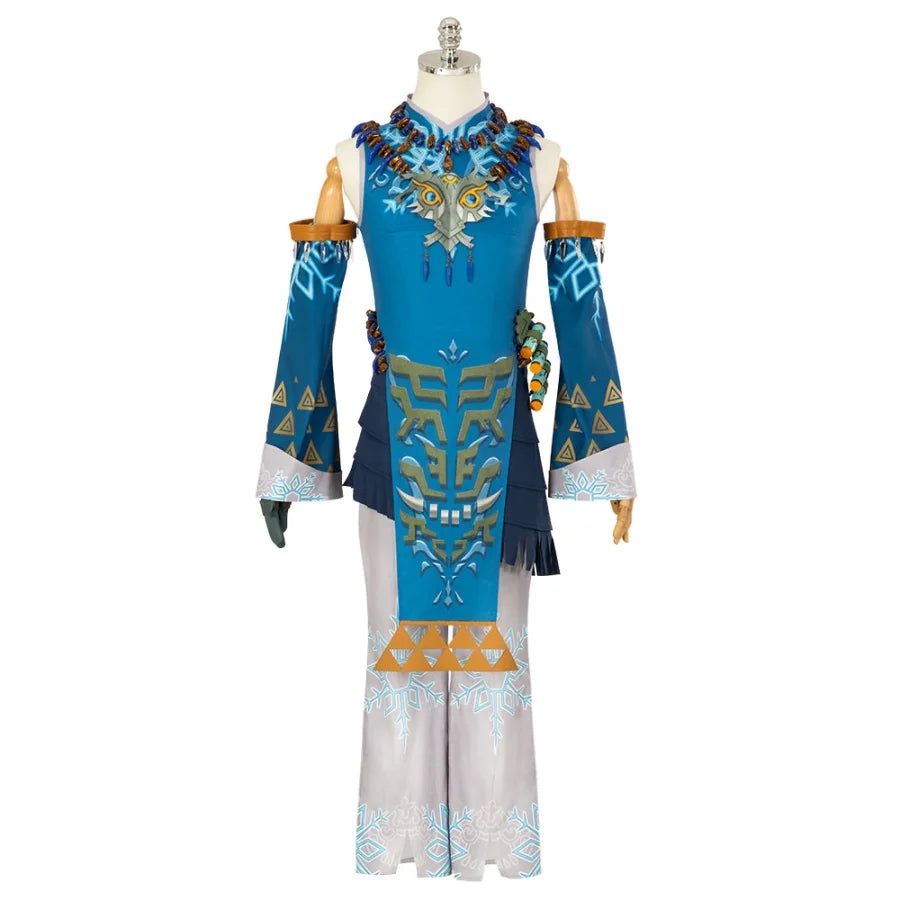 The Legend of Zelda: Tears of the Kingdom Link Cosplay Costume Frostbite Armor Set C08566