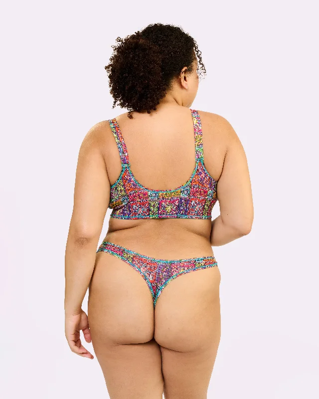 Ultra-Flattering High Rise Thong | New:Cotton (Bandana)