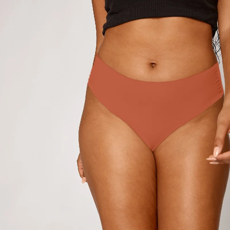 Mid-Rise Thong - Seamless Ultrasmooth - Spice