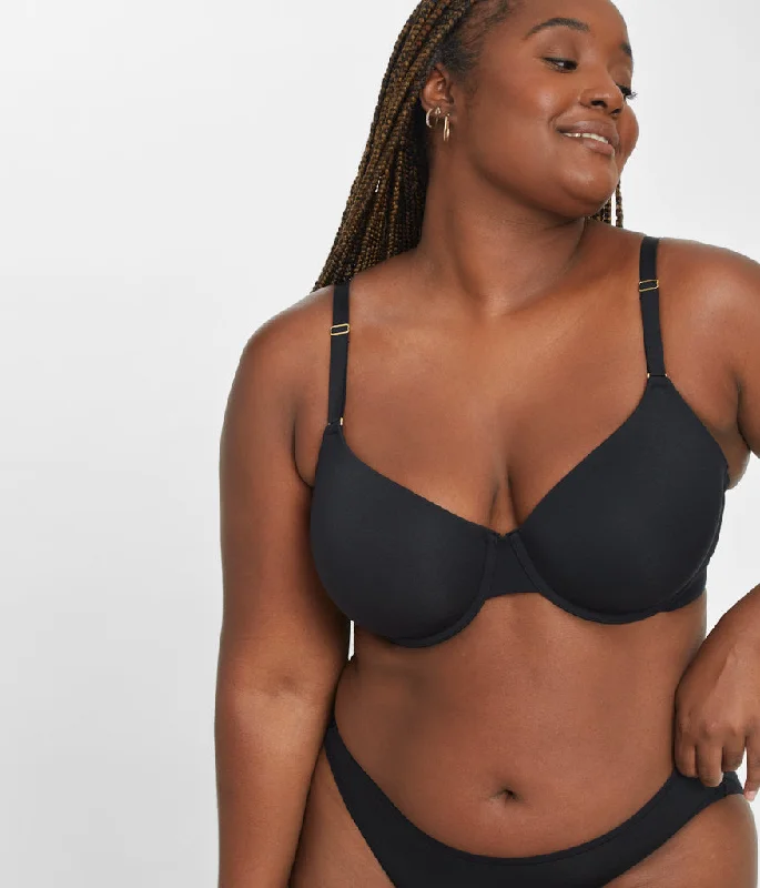 The All-Day T-Shirt Bra: Jet Black