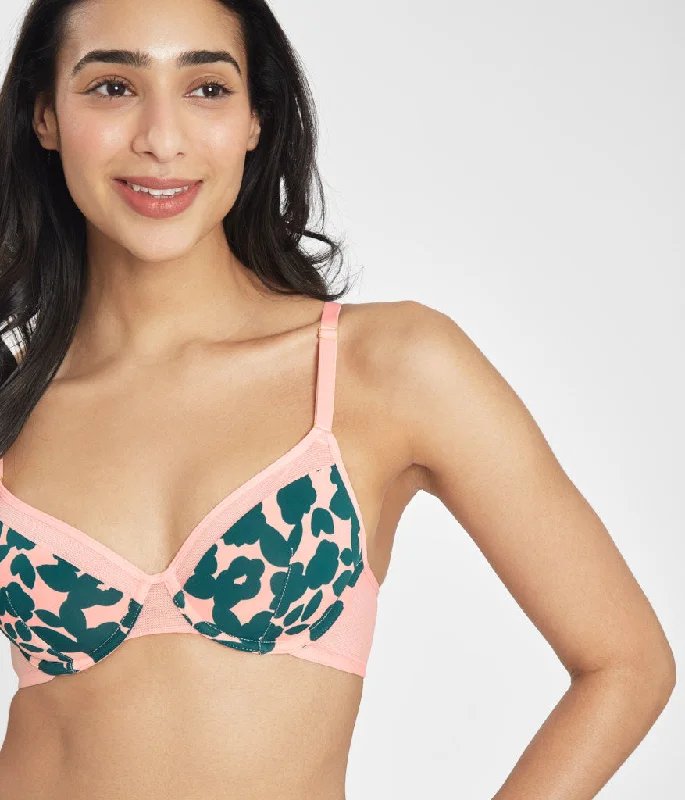 The Unlined Balconette Bra: Retro Blooms